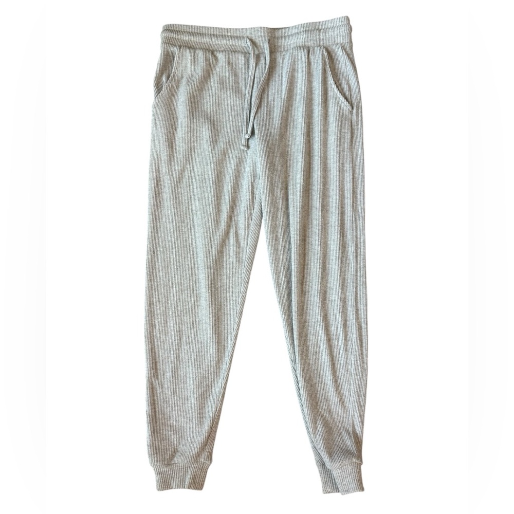 Hammacher Schlemmer Plush Ribbed Pants